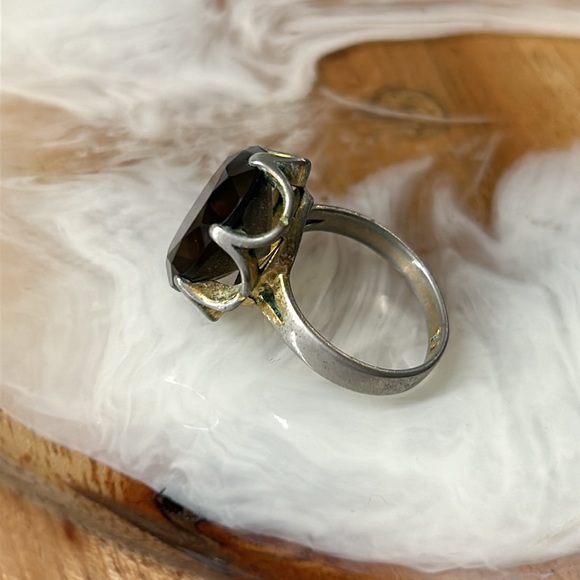 🖤Vtg Smoky Quartz ring - Picture 4 of 10